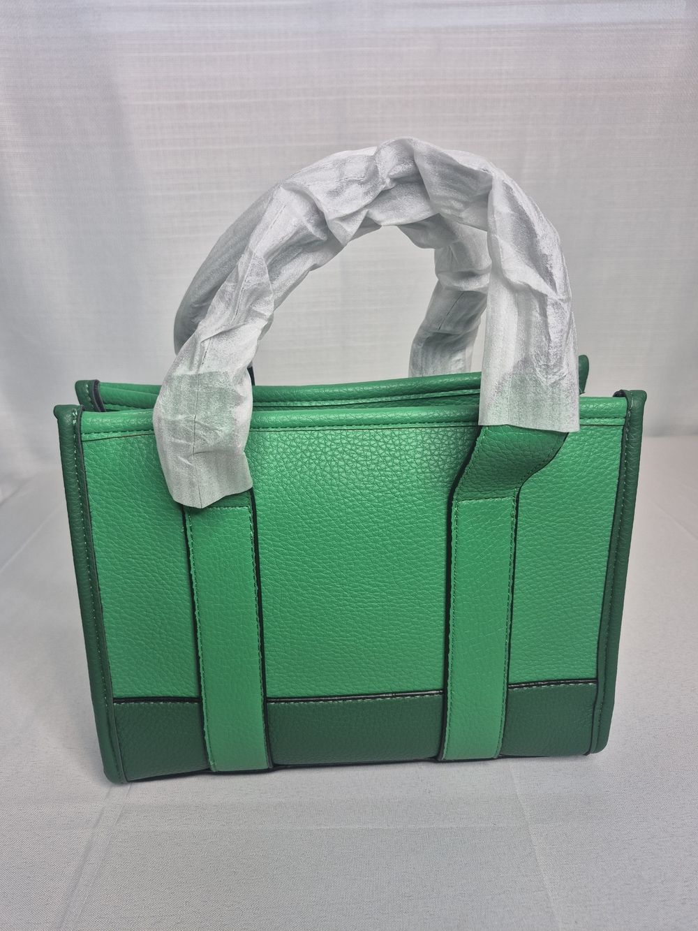 Fashion Green Structured Tote Bag NWOT - Picture 4 of 12